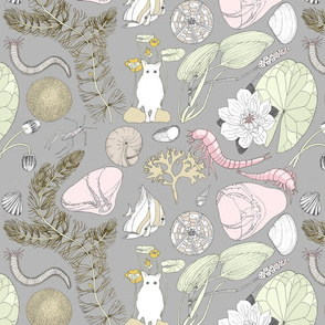 vattendjurGra_Spoonflower