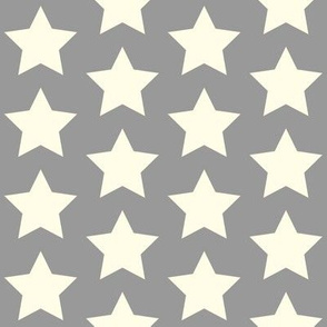 cream star on gray