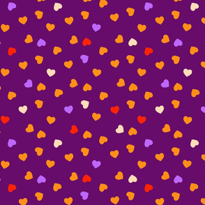 Tossed Cheetah Hearts by Cheerful Madness!!