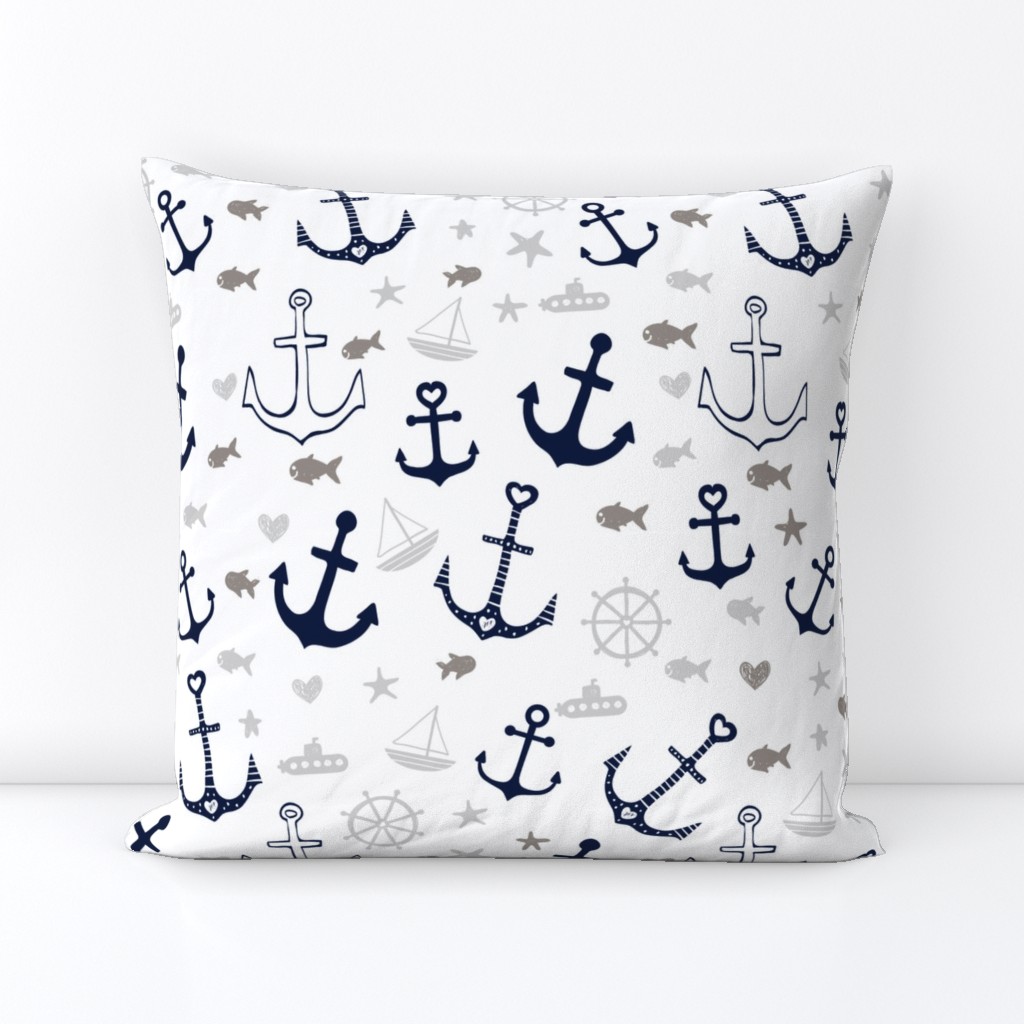 White Multi Anchors