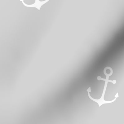 White Anchors on Grey