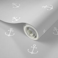 White Anchors on Grey