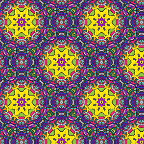 lemon and purple kaleidoscope