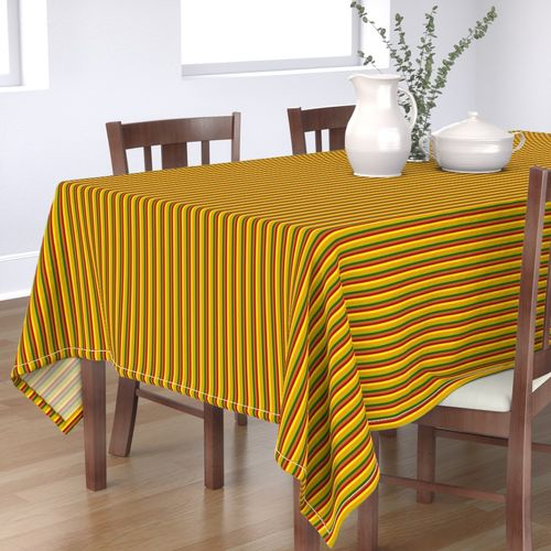 BN11 - Narrow Summer Romp Stripes in Red - Yellow - Green - Orange