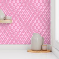 Geometric abstract maze scandinavian shape pink