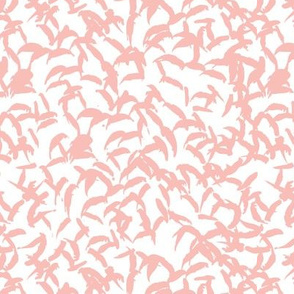 Trendy Scandinavian art abstract brush strokes and raw lines and spots pastel pink