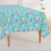 Pretty Pastel Hawaiian Hibiscus Print