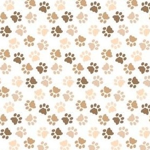 Cat Paw Prints Brown