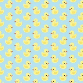 Rubber Duckies on Baby Blue // Small-Scale
