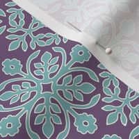 EGGPLANT_2_papercuts_diagonal_AQUA_cream_outlines