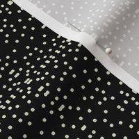 Pearly Pin Dots on Deep Black