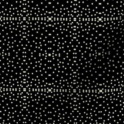 Pearly Pin Dots on Deep Black