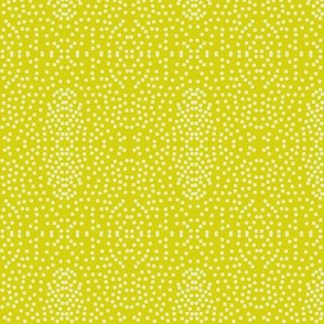 Pewter Pin Dot Patterns on Bush Lemon