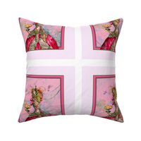 Marie Antoinette Peacock and Cakes Pillow Panel