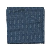 Pewter Pin Dot Patterns on Indigo