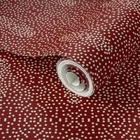 Pewter Pin Dot Patterns on Mahogany