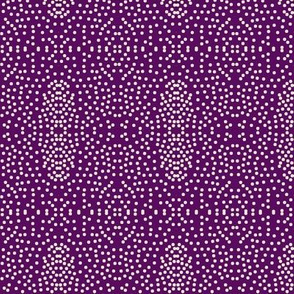 Pewter Pin Dot Patterns on Amethyst
