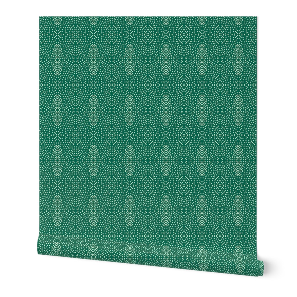 Pewter Pin Dot Patterns on Teal