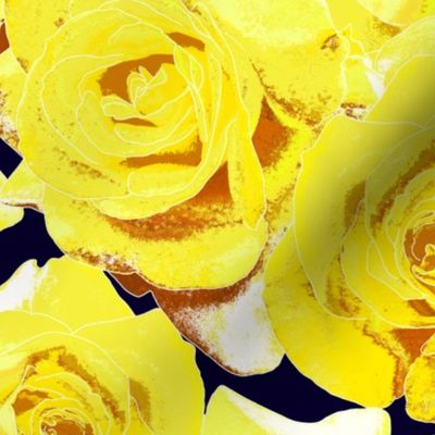 Yellow_Roses_on_dk_navy