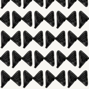 bow tie black on white