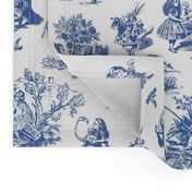 alice blue  toile de jouy large