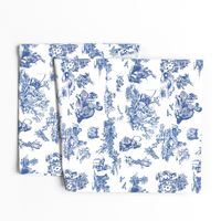 alice blue  toile de jouy large