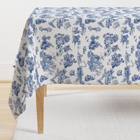 alice blue  toile de jouy large