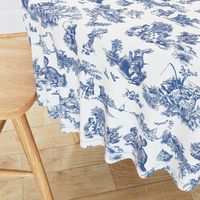 alice blue  toile de jouy large