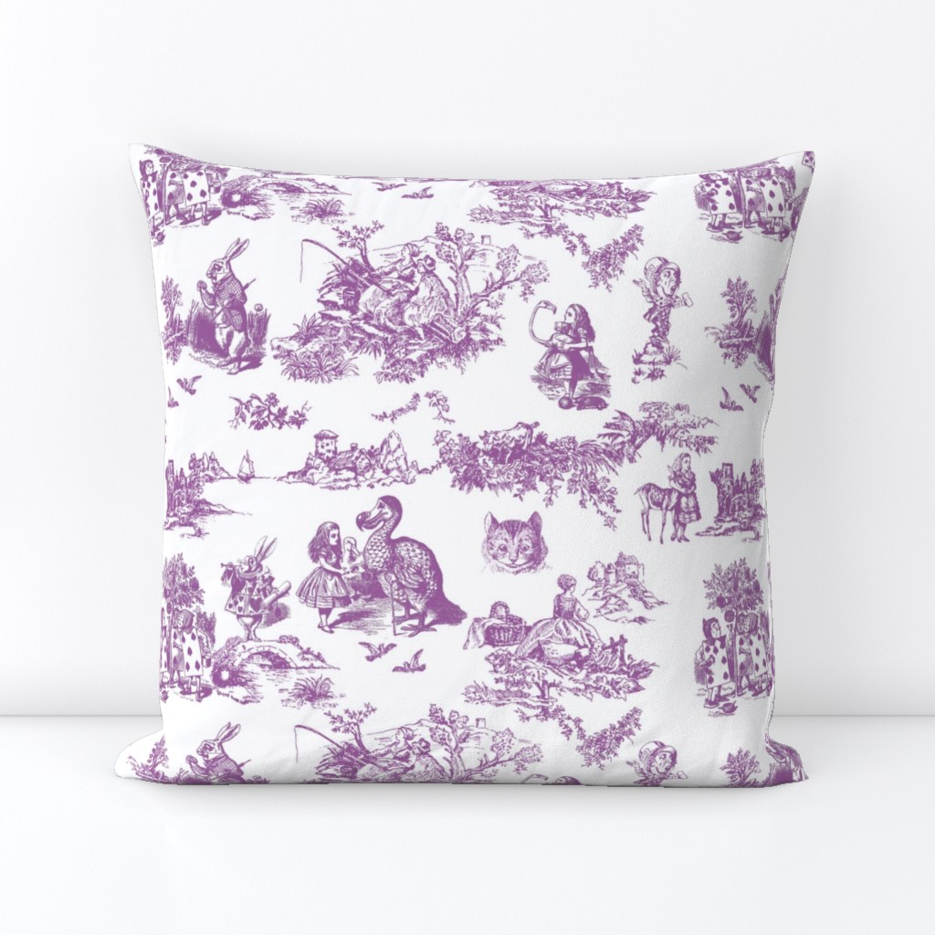 alice lilac toile de jouy large