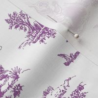 alice lilac toile de jouy large