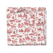 alice red toile de jouy large