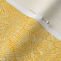 extra-large petoskey stone pattern in saffron and white