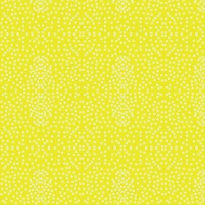 Pewter Pin Dot Patterns on Lemon Zest