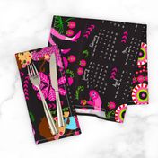 stylish stamped 2017 tea towel calendar