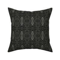 Pewter Pin Dot Patterns on Deep Black