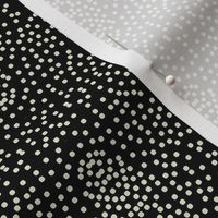 Pewter Pin Dot Patterns on Deep Black