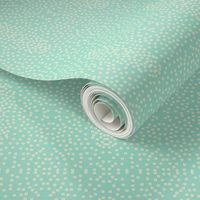 Pewter Pin Dot Patterns on Aqua Pearl