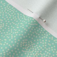 Pewter Pin Dot Patterns on Aqua Pearl