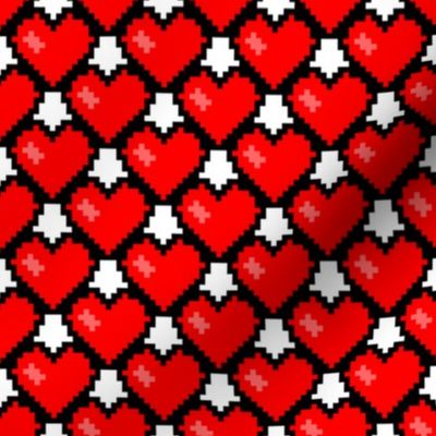 8-Bit Heart ~ Feel The Love ~ Libertine and Royal Scandal on White