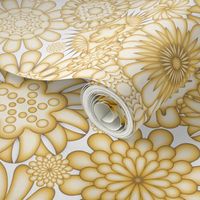 Ceramic Flowers Gradient Wallpaper (Solar Power)