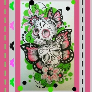 Day of the dead pinks