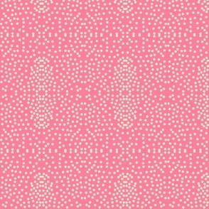 Pewter Pin Dot Patterns on Rose Pink