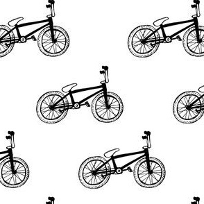 BMX bikes black and white