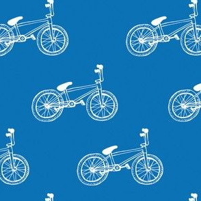 Blue bicycles