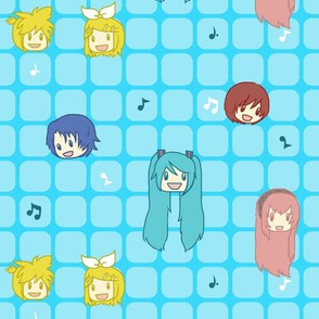 Kawaii Miku & Crew