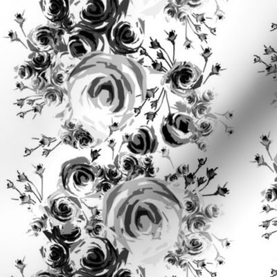 Roses in Black and Gray