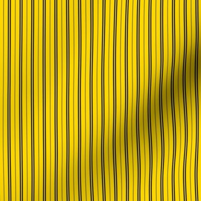 Tie Stripes Black On Golden Yellow 1:3