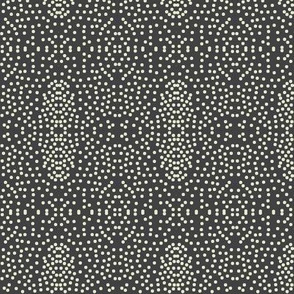 Pewter Pin Dot Patterns on Shadow Grey