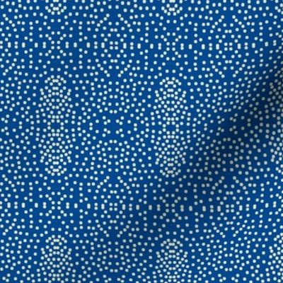 Pewter Pin Dot Patterns on Royal Blue