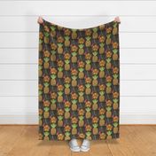 Tropical Pineapple Tiki-Brown12 3/4